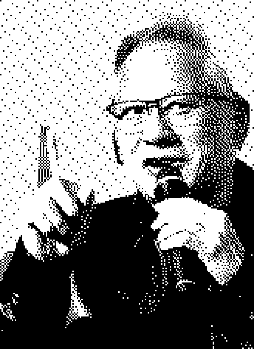 One-bit editorial portrait of Jensen Huang