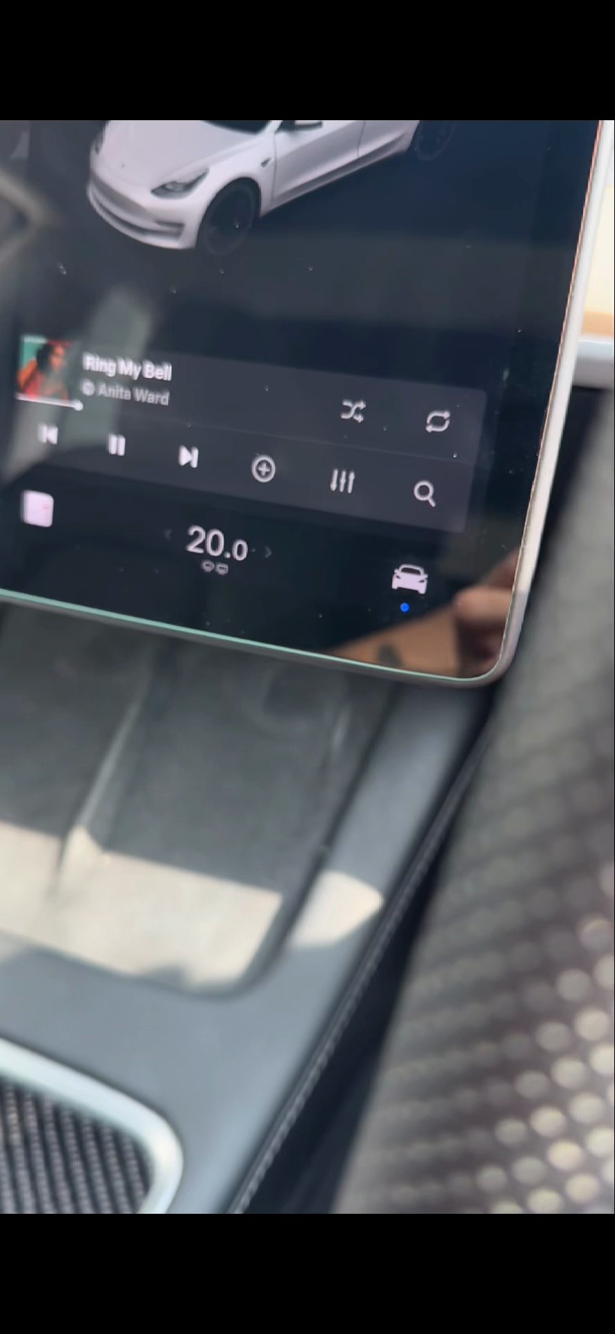 Settled physical-world frame showing the vehicle at 20 degrees in Life in Motion